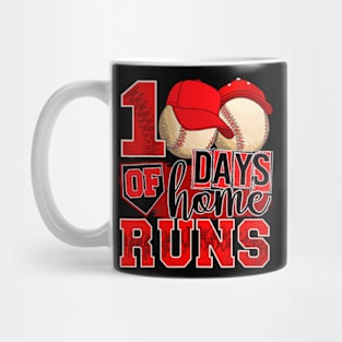 Baseball Lover 100 Days Of Home Runs Mug